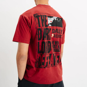 Camiseta de gran tamaño de algodón 100% de alta calidad para hombre, ropa de calle serigrafiada con impresión Digital personalizada, manga corta - Product Image 2