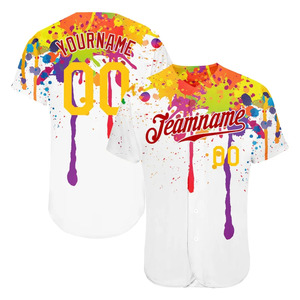 เสื้อเบสบอลแบบติดกระดุมสำหรับเด็กผู้ชายและผู้ใหญ่ สีดำ เสื้อเบสบอลชาย - Product Image 1