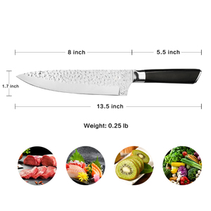 Couteau de service OEM ODM de qualité supérieure personnalisé en gros Couteaux de chef de cuisine professionnels en acier inoxydable avec manche en bois - Product Image 6