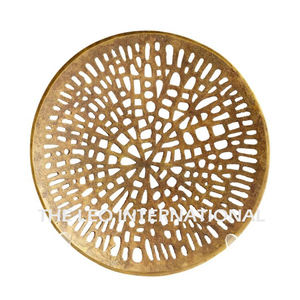 Bol en aluminium de qualité alimentaire, forme unique, finition brillante, plaqué or, aspect bois de cerf, accessoires de cuisine modernes pour la maison - Product Image 2