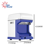 Broyeur électrique automatique pour rasage de glace Machine à glace pilée pour cône de neige hawaïen