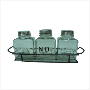 Tarro de cristal decorativo de forma personalizada para utensilios de cocina domésticos Catering uso tarro de cristal de alta calidad estándar - Product Image 5