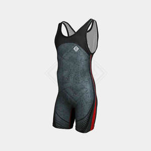 OEM Plus Size 100% Polyester Wrestling Singulet Personnalisé Nouveau Design Wrestling Singlets - Product Image 1