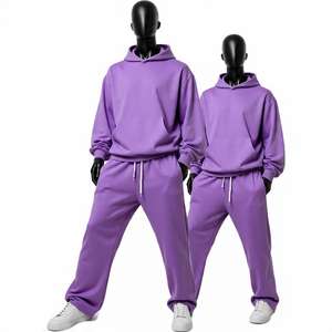 Ensemble de survêtements unisexe personnalisés pour hommes, sweat à capuche, jogging, 2 pièces, survêtement, vêtements de sport, ensemble de jogging pour hommes - Product Image 2