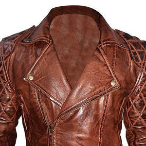 Chaqueta de Motociclista de Cuero para Hombre, Hecha a Medida, con Cuello Alto, Transpirable, de Alta Calidad, Ecológica, Estilo Urbano - Product Image 4