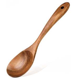 Vente chaude couverts modernes couverts en bois haute exigence cuillère à fente et cuillères de service occasion de fête bas prix - Product Image 3