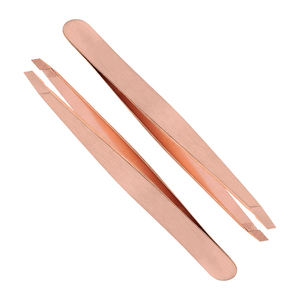 Pince à épiler professionnelle en acier inoxydable de qualité supérieure, à pointe inclinée, pour l'épilation des sourcils, extension de cils, pince à épiler pointue pour la beauté - Product Image 5