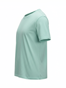 เสื้อเชิ้ตผู้ชายแขนสั้นผ้าคอตตอน/โพลีเอสเตอร์คุณภาพสูง แบบลำลอง สีพื้น  ผ้าทอ  ปักลายได้ตามต้องการ - Product Image 2