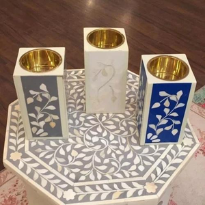 Artisanat traditionnel de haute qualité, plateau en nacre incrusté, boîte à encens, ensemble de bakhoor pour le Ramadan par Decor World Expo - Product Image 5