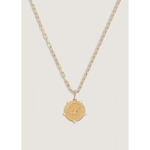 Collier papillon avec pièce de monnaie et diamant - Product Image 4
