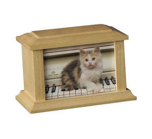 Urnas de cremación de madera hechas a mano de estilo americano de alta calidad, diseño moderno, recipientes para cenizas funerarias para gatos y perros, venta al por mayor - Product Image 3