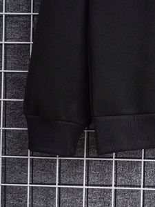 Pull à capuche imprimé personnalisé tendance pour hommes en tissu respirant et confortable en polaire de coton/polyester - Product Image 3