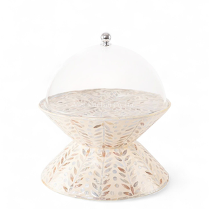 ขาตั้งเค้กมุกแท้สำหรับวันอีด ฟิตร์ สำหรับเสิร์ฟขนมหวาน ตกแต่งโต๊ะในงานเฉลิมฉลอง และเป็นของขวัญจากเวียดนาม - Product Image 2