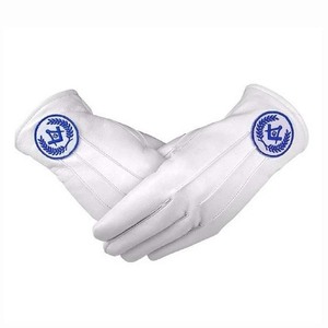 Gants maçonniques personnalisés OEM avec broderie de logo personnalisé gants respirants à séchage rapide en gros avec des prix bon marché - Product Image 1