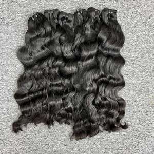 Onda natural en el cabello de la trama, cabello humano 100%, cabello crudo vietnamita Un donante - Product Image 5