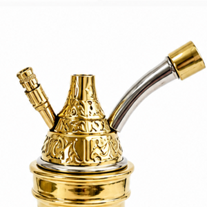 Juego de Cachimba Mini Farida de Lujo, Jarrones de Latón Forjado a Mano, Técnica de Lacado Egipcio Tradicional Única, Alta Eficiencia para Fumar - Product Image 4