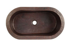 อ่างล้างมือและอ่างล้างจานทองแดงแบบติดตั้งง่ายขนาดใหญ่อ่างล้างจานทองแดงโบราณอุปกรณ์สุขภัณฑ์ราคาไม่แพง - Product Image 3