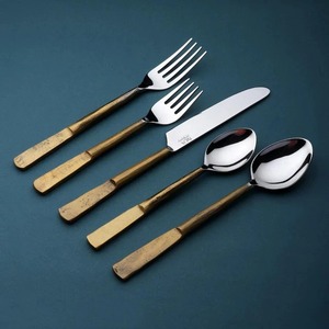 Factory High Quality Customize logo with design modern handle look high quality Stainless Steel <b>Table</b> Dinnerware <b>Spoon</b> - Product Image 5