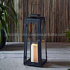 Linterna de vela de hierro y madera hecha a mano elegante estilo Ins Festival colgante decoración del hogar de la India propósito de regalo - Product Image 4