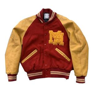 Custom Chenille Embroidery Leather Sleeve Baseball Letterman Outdoor Bomber <b>Jumper</b> Jacket Women for <b>Men</b> Collage Jacket 2025 - Product Image 1