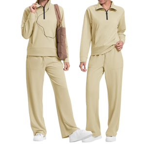 Precios al por mayor de calidad superior chándal hecho a medida para las mujeres diseño liso multicolor Slim Fit mujeres chándales - Product Image 3