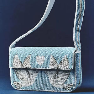 Bolso de Noche Clásico de Color Marfil para Boda, con Cuentas de Perlas, Ligero, Portátil, Vintage, de Hombro, Regalo para Ella, Único y Hermoso - Product Image 1