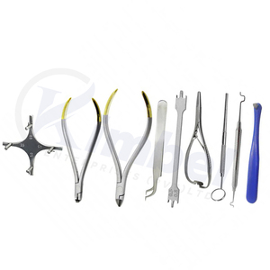 Juego de implantes quirúrgicos de ortodoncia Dental de 9 piezas de alta calidad, manual de acero inoxidable de alta calidad, agarre ergonómico aprobado por CE - Product Image 4