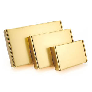 Caja de regalo de cartón de embalaje dorado, caja de jabón, cartón corrugado de 3 capas, admite la impresión de logotipo personalizado - Product Image 3