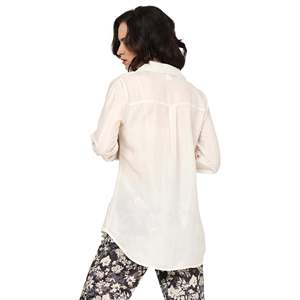 Conjunto de poliéster blanco con estilo para mujer con estampado floral de moda para días de playa y salidas casuales Conjunto de conjunto para niñas - Product Image 5