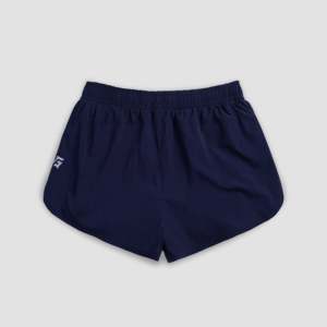 Shorts en coton taille haute bleu marine pour femme Uplift, style décontracté à motif, avec cordon de serrage, taille XS, personnalisation du logo - Product Image 2