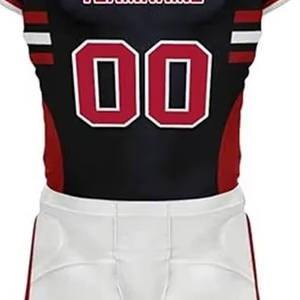Uniforme de fútbol americano personalizable El mejor material Transpirable Tallas grandes Mangas cortas Diseña tus propios uniformes - Product Image 3