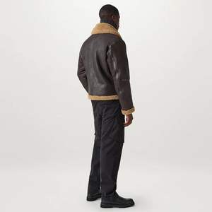 เสื้อโค้ทกันหนาวหนัง PU คุณภาพสูงสำหรับผู้ชายเสื้อโค้ทสำหรับใส่ให้ความอบอุ่นในฤดูใบไม้ร่วงฤดูหนาวปรับแต่งโลโก้ได้ตาม2025 - Product Image 6