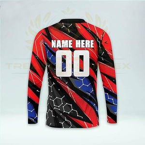 เสื้อเจอร์ซีย์มอเตอร์ครอส ระบายอากาศได้ดี % โพลีเอสเตอร์ แบบปรับแต่งได้ ลายธงชาติอเมริกัน สำหรับผู้ใหญ่ ผู้ชาย ขี่มอเตอร์ไซค์วิบาก แข่งรถ - Product Image 3