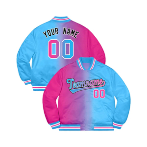 Unisex High Quality Varsity Bomber Jacket Custom Logo Embroidered Light <b>Weight</b> <b>Stand</b> Long Winter Baseball Jacket Plain Coating - Product Image 1