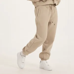 Custom Logo Unisex Pants Straight <b>Leg</b> <b>Wide</b> <b>Leg</b> Drawstring Waist <b>Jogger</b> Pants 350gsm Heavyweight Fleece Loose Sweatpants for Man - Product Image 1