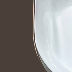 <span class=keywords><strong>Baignoire</strong></span> ovale autoportante moderne en acrylique blanc LACONCIA avec système <span class=keywords><strong>de</strong></span> drainage central cannelé et contrôle <span class=keywords><strong>de</strong></span> trop-plein - Product Image 4