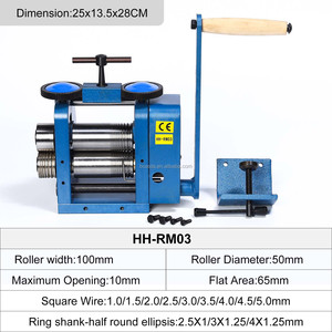 Laminatoio Manuale per Gioielli Boasta HH-RM03 con Rullo in Acciaio da 100mm, Diametro 50mm, Apertura 10mm per Lamiere, Fili e Anelli - Product Image 2