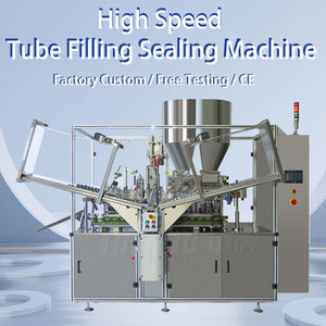 Glaskleefmiddelbuisvulfles- en verzegelmachine, aluminium buizen, superlijm vullen, kartonnen verpakkingsapparatuur - Product Image 2