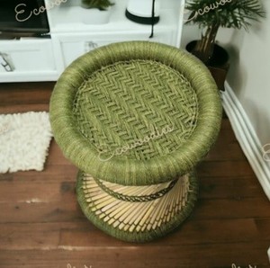 Taburete otomano de bambú moderno hecho a mano clásico industrial para uso en interiores y exteriores-para jardín balcón Hotel sala de estar dormitorio - Product Image 4