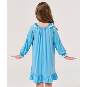 Camisón Largo de Bambú Viscosa Sostenible para Mujer, Talla Única, Ropa de Dormir ODM con Cintura Elástica y Cierre con Cordón - Product Image 1