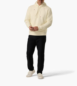 Sudadera con capucha en blanco de alta calidad lisa de lujo Sudadera con capucha de invierno recortada de peso pesado de gran tamaño de algodón para hombres - Product Image 1