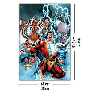 Modern Shazam <b>Poster</b> the Power of Shazam Made of Durable Paper for Wall Decor - Product Image 5