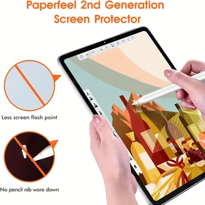 2 Piezas de Película Protectora Mate de PET para <span class=keywords><strong>iPad</strong></span> <span class=keywords><strong>Pro</strong></span> 11 <span class=keywords><strong>2022</strong></span>, <span class=keywords><strong>13</strong></span> 2024, Mini 6, 7, 8.3 2021, Air 2024, 2025, 11.ª Generación (A16) - Product Image 3