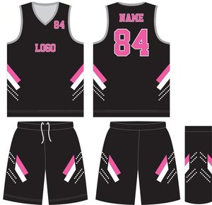 Uniforme de Baloncesto Transpirable de Alta Calidad, Nuevo Diseño, 100% Poliéster, Sin Mangas, Venta al Por Mayor, Personalizado - Product Image 1