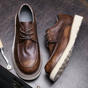 Zapatos Oxford de cuero formales y elegantes para hombre, con punta en pico, sin cordones, para oficina, carrera, vestir y ocasiones formales. - Product Image 3