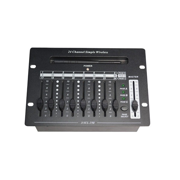 24CH DMX Simple 2.4G Wireless DMX Controller for DJ Disco Stage Party Lighting