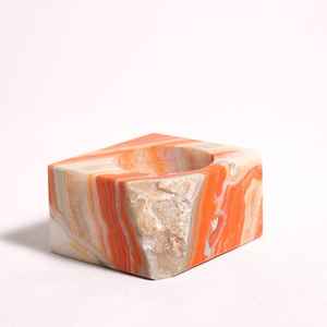 Elegant Onyx Candle Holder for Home Decor Luxury Stone Candle Stand for Living Room Bedroom Table Centerpiece - Product Image 1