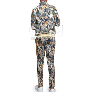 Chándal de sublimación de manga larga para hombre, precio barato, OEM, venta al por mayor, nuevo diseño, conjunto de chándal de sublimación a granel de algodón - Product Image 6