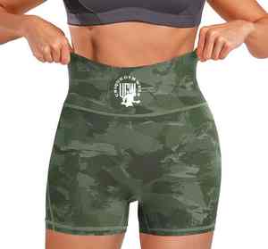 Vêtements de sport UNIQUE pour femmes, shorts de yoga écologiques à séchage rapide, doux, extensibles, taille haute, compression, personnalisables - Product Image 4