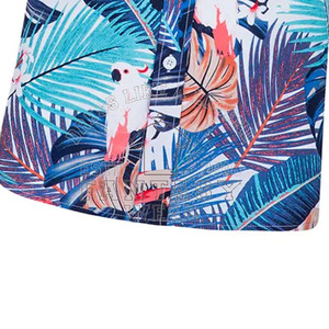 FANTASY WEAR OEM Chemise florale à manches longues en coton et soie brodée de fleurs, personnalisable avec design et logo sur mesure - Product Image 4